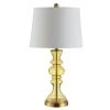 Jaiden 27 in. Amber Table Lamp with Off White Shade by Safavieh