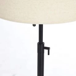 65 in. Adjustable Black Metal Floor Lamp with Pull Chain Switch by Kawoti -Safavieh Sales black kawoti floor lamps 21008 4f 1000