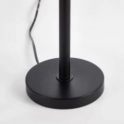 25 in. Black Metal Table Lamp with Beige Fabric Shade by Kawoti -Safavieh Sales black kawoti table lamps 21010 a0 1000