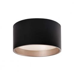 Aurora 60-Watt Equivalence Black Integrated LED Ceiling Flush Mount by Radionic Hi Tech