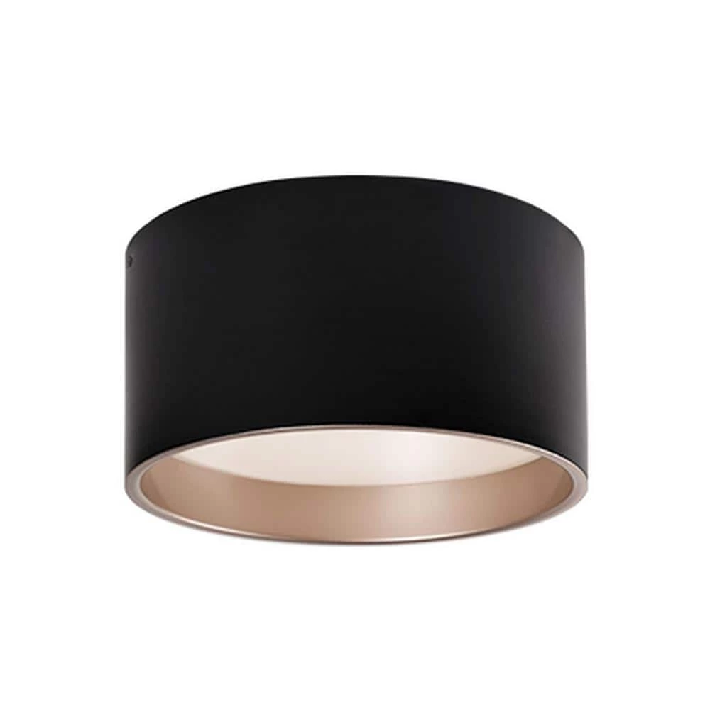 Aurora 60-Watt Equivalence Black Integrated LED Ceiling Flush Mount by Radionic Hi Tech 1 Aurora 60-Watt Equivalence Black Integrated LED Ceiling Flush Mount by Radionic Hi Tech