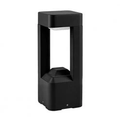 Troy 1-Light Black 40-Watt Equivalence Integrated LED Outdoor Post Light by Radionic Hi Tech