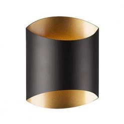 Oxford 60-Watt Equivalence Black Integrated LED Sconce by Radionic Hi Tech
