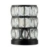 Alva 9 in. Black Table Lamp with White Shade by Safavieh