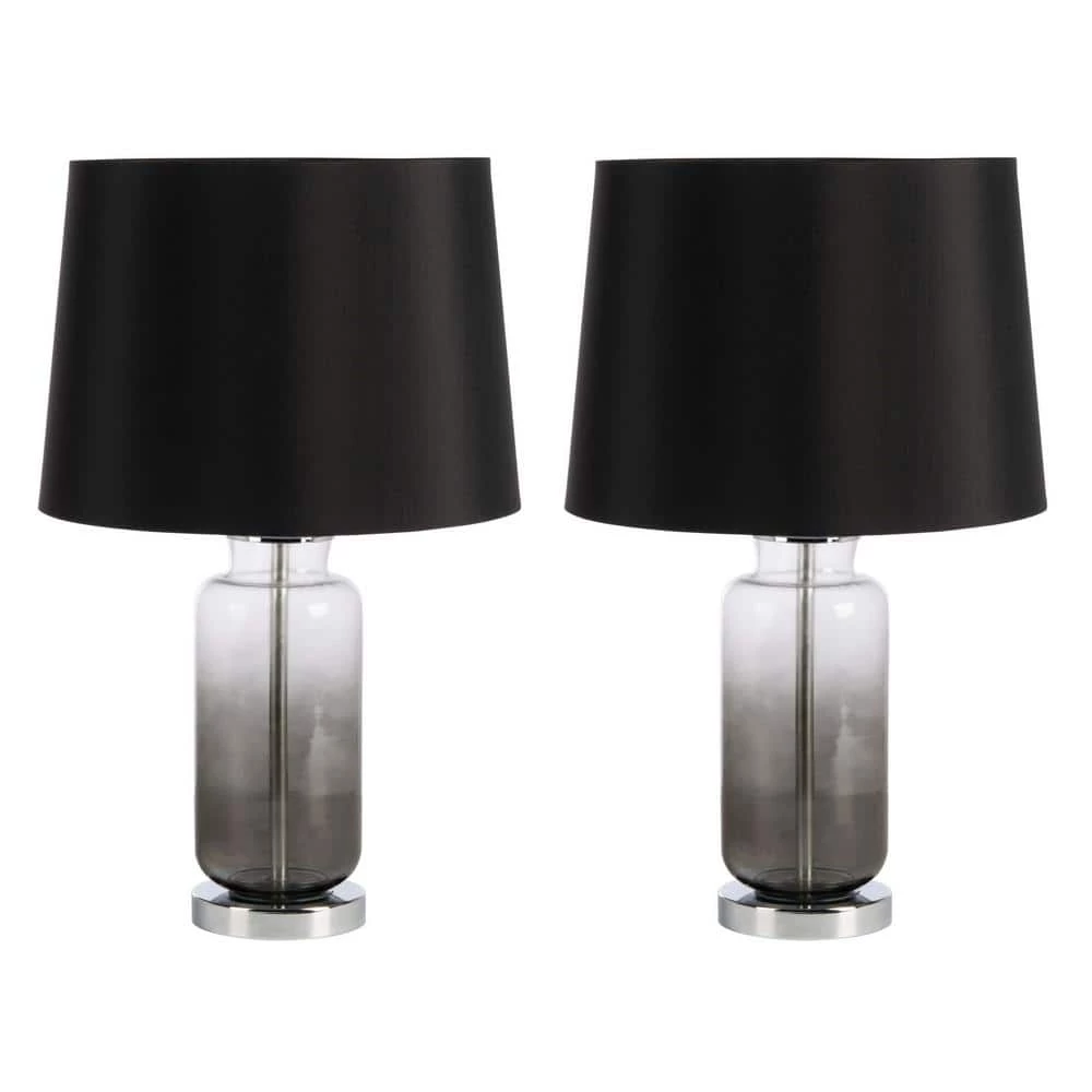 Kelsia 21. 2 in. Black Table Lamp with Black Shade (Set of 2) by Safavieh 1 Kelsia 21. 2 in. Black Table Lamp with Black Shade (Set of 2) by Safavieh