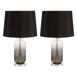 Kelsia 21. 2 in. Black Table Lamp with Black Shade (Set of 2) by Safavieh 8 Kelsia 21. 2 in. Black Table Lamp with Black Shade (Set of 2) by Safavieh -Safavieh Sales black safavieh table lamps tbl7000a set2 c3 1000