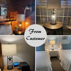 26 in. Industrial Blackened Bronze Table Lamp with USB Ports by Kawoti -Safavieh Sales blackened bronze kawoti table lamps 21081 31 1000