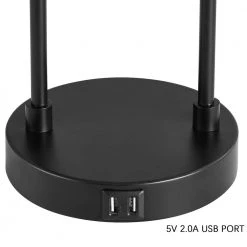 26 in. Industrial Blackened Bronze Table Lamp with USB Ports by Kawoti -Safavieh Sales blackened bronze kawoti table lamps 21081 44 1000