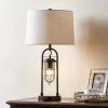 26 in. Industrial Blackened Bronze Table Lamp with USB Ports by Kawoti