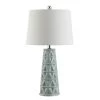 Cairo 26 in. Blue Table Lamp with White Shade by Safavieh