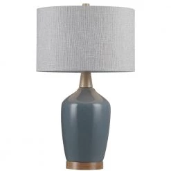 22 .5 in. Ceramic Table Lamp in Brilliant Blue with Walnut Wood Decorates by Kawoti 10 22 .5 in. Ceramic Table Lamp in Brilliant Blue with Walnut Wood Decorates by Kawoti -Safavieh Sales brilliant blue kawoti table lamps 21108 c3 1000