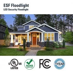 23.9-Watt Bronze Motion Activated Outdoor Integrated LED Dusk to Dawn Flood Light 4000K, 80 CRI by HALO -Safavieh Sales bronze halo flood lights esf2a4mb 77 1000