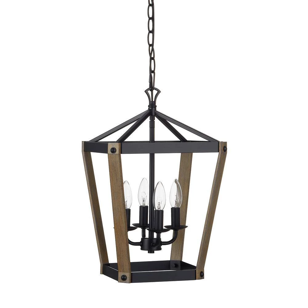 4-Light Lantern Geometric Chandelier Pendant Light by Kawoti 7 4-Light Lantern Geometric Chandelier Pendant Light by Kawoti - Image 7