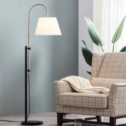 66 in. Adjustable Antique Brass and Bronze Metal Floor Lamp by Kawoti 10 66 in. Adjustable Antique Brass and Bronze Metal Floor Lamp by Kawoti -Safavieh Sales bronze kawoti floor lamps 21007 66 1000