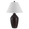 Rani 29.5 in. Brown Table Lamp with White Shade by Safavieh