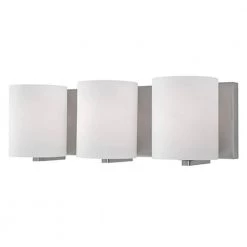 Bailey 3-Light Brushed Nickel Bath Light by Radionic Hi Tech