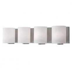 Bailey 4-Light Brushed Nickel Bath Light by Radionic Hi Tech