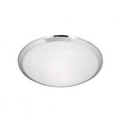 Troy 1-Light Chrome Flush Mount by Radionic Hi Tech