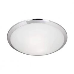 Troy 2-Light Chrome Flush Mount by Radionic Hi Tech