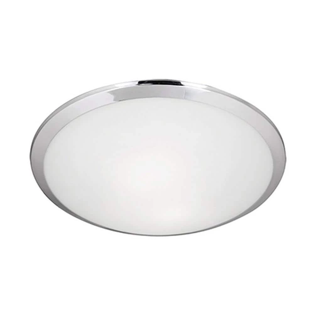 Troy 2-Light Chrome Flush Mount by Radionic Hi Tech 1 Troy 2-Light Chrome Flush Mount by Radionic Hi Tech