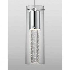 Kara 1-Light 60-Watt Equivalence Chrome Integrated LED Pendant by Radionic Hi Tech