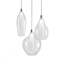 Jessa 1-Light 40-Watt Equivalence Chrome Integrated LED Pendant by Radionic Hi Tech