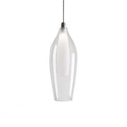 Kara 1-Light 40-Watt Equivalence Chrome Integrated LED Pendant by Radionic Hi Tech