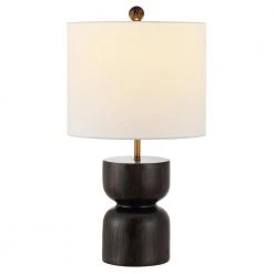 Lastra 20.5 in. Dark Brown Table Lamp with White Shade by Safavieh 6 Lastra 20.5 in. Dark Brown Table Lamp with White Shade by Safavieh -Safavieh Sales dark brown safavieh table lamps tbl4381a c3 1000