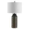Waldina 25 in. Gray Table Lamp with White Shade by Safavieh