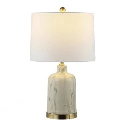 Sage 24 in. Green/White Table Lamp with White Shade by Safavieh 6 Sage 24 in. Green/White Table Lamp with White Shade by Safavieh -Safavieh Sales green white safavieh table lamps tbl4290a c3 1000