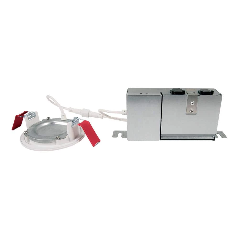 HLB 3 in. 2700K Round White New Construction/Remodel Canless Recessed Integrated LED Downlight Kit by HALO 2 HLB 3 in. 2700K Round White New Construction/Remodel Canless Recessed Integrated LED Downlight Kit by HALO - Image 2