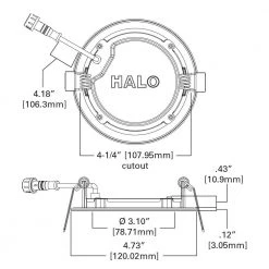 HLB 3 in. 2700K Round White New Construction/Remodel Canless Recessed Integrated LED Downlight Kit by HALO 11 HLB 3 in. 2700K Round White New Construction/Remodel Canless Recessed Integrated LED Downlight Kit by HALO -Safavieh Sales halo recessed lighting kits hlb3059271emwr 44 1000