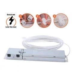 QuickLink 6 in. Selectable CCT 600Lm, Direct Mount Canless Integrated LED Kit Recessed Light white Trim, Dimmable (4-PK) by HALO -Safavieh Sales halo recessed lighting kits ltql6069s1edm 4pk 1d 1000