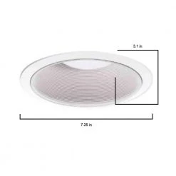 310 Series 6 in. White Recessed Ceiling Light Coilex Baffle and Trim Ring by HALO -Safavieh Sales halo recessed lighting trims 310w 40 1000