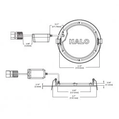 QuickLink 6 in., 900 Lumens 2700K-5000K Selectable CCT in White Canless Integrated LED Recessed Light Downlight Trim by HALO -Safavieh Sales halo recessed lighting trims hlbql6099fs1e c3 1000