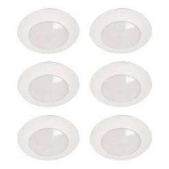 HLC 6 in. 5000K Integrated LED Recessed Light Trim (6-Pack) by HALO