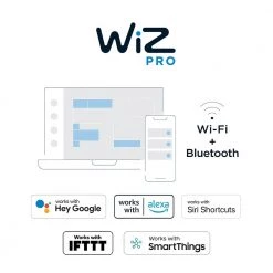 5/6 in. Tunable CCT 2200-6500K Integrated LED Matte White Baffle Retrofit Downlight with Smart Control from WiZ PRO by HALO -Safavieh Sales halo recessed lighting trims rl56069wzrgbwwhr 66 1000