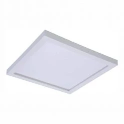 6 in. White Integrated LED Recessed Square Trim Downlight 90 CRI 3500K CCT by HALO