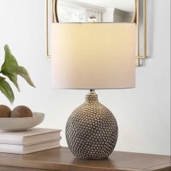 Breeda 19 in. Ivory Table Lamp with White Shade by Safavieh 7 Breeda 19 in. Ivory Table Lamp with White Shade by Safavieh -Safavieh Sales ivory safavieh table lamps tbl4270a 31 1000