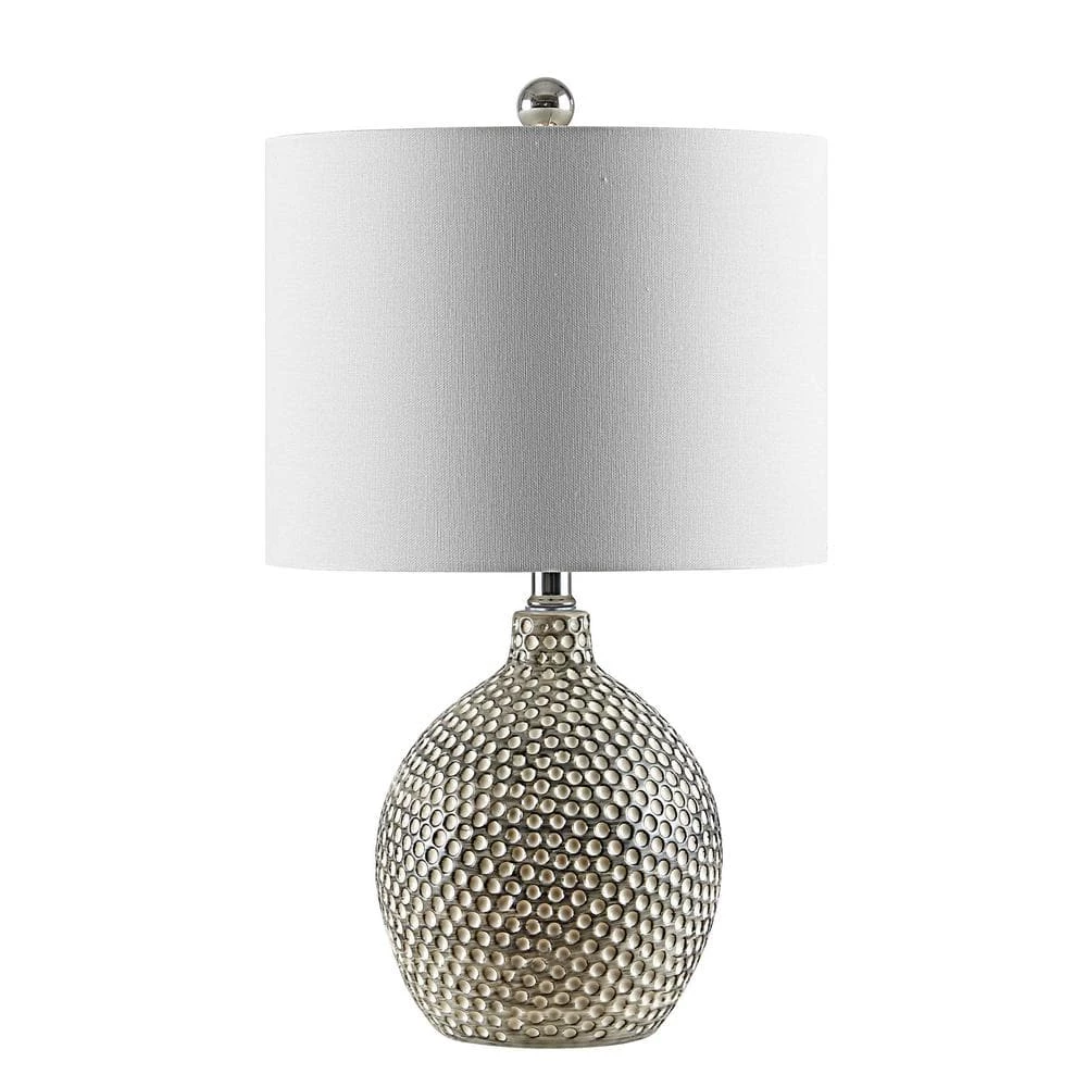 Breeda 19 in. Ivory Table Lamp with White Shade by Safavieh 1 Breeda 19 in. Ivory Table Lamp with White Shade by Safavieh