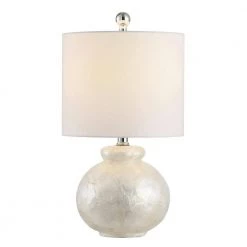 Ivy 20 in. Ivory Table Lamp with White Shade by Safavieh -Safavieh Sales ivory safavieh table lamps tbl4280a c3 1000