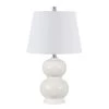 Everlee 22 in. Ivory Table Lamp with White Shade by Safavieh