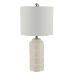Rhett 21 in. Ivory Table Lamp with White Shade (Set of 2) by Safavieh 13 Rhett 21 in. Ivory Table Lamp with White Shade (Set of 2) by Safavieh -Safavieh Sales ivory safavieh table lamps tbl4334a set2 44 1000
