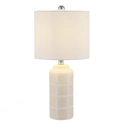 Rhett 21 in. Ivory Table Lamp with White Shade (Set of 2) by Safavieh 14 Rhett 21 in. Ivory Table Lamp with White Shade (Set of 2) by Safavieh -Safavieh Sales ivory safavieh table lamps tbl4334a set2 fa 1000