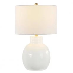Syra 24 in. Ivory Table Lamp with White Shade by Safavieh -Safavieh Sales ivory safavieh table lamps tbl4360a c3 1000