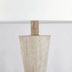 28 in. Distressed Wood Finish Table Lamp Set (Set of 2) by Kawoti -Safavieh Sales kawoti lamp sets 21019 44 1000