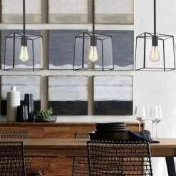 1-Light Matte Black Modern Mini Pendant with Tempered Glass Panes by Kawoti -Safavieh Sales matte black kawoti pendant lights 21002 1f 1000