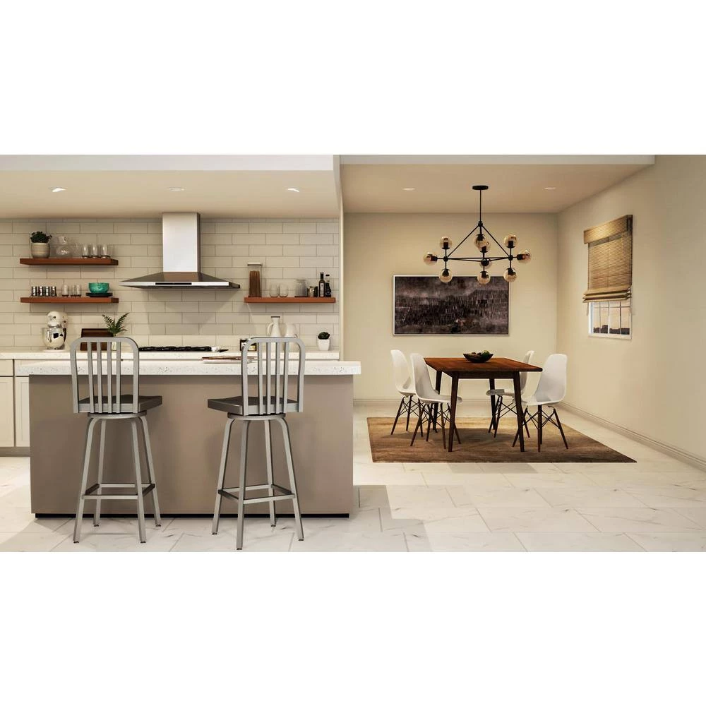 Dmarko 10-Light 44 in. Matte Black Chandelier by Radionic Hi Tech 10 Dmarko 10-Light 44 in. Matte Black Chandelier by Radionic Hi Tech - Image 10