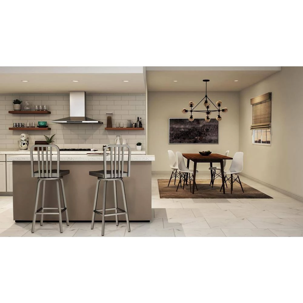 Dmarko 10-Light 44 in. Matte Black Chandelier by Radionic Hi Tech 12 Dmarko 10-Light 44 in. Matte Black Chandelier by Radionic Hi Tech - Image 12