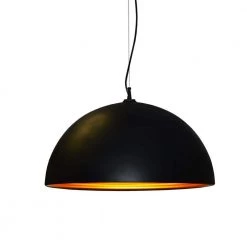 Helsinki 1-Light Matte Black Pendant by Radionic Hi Tech